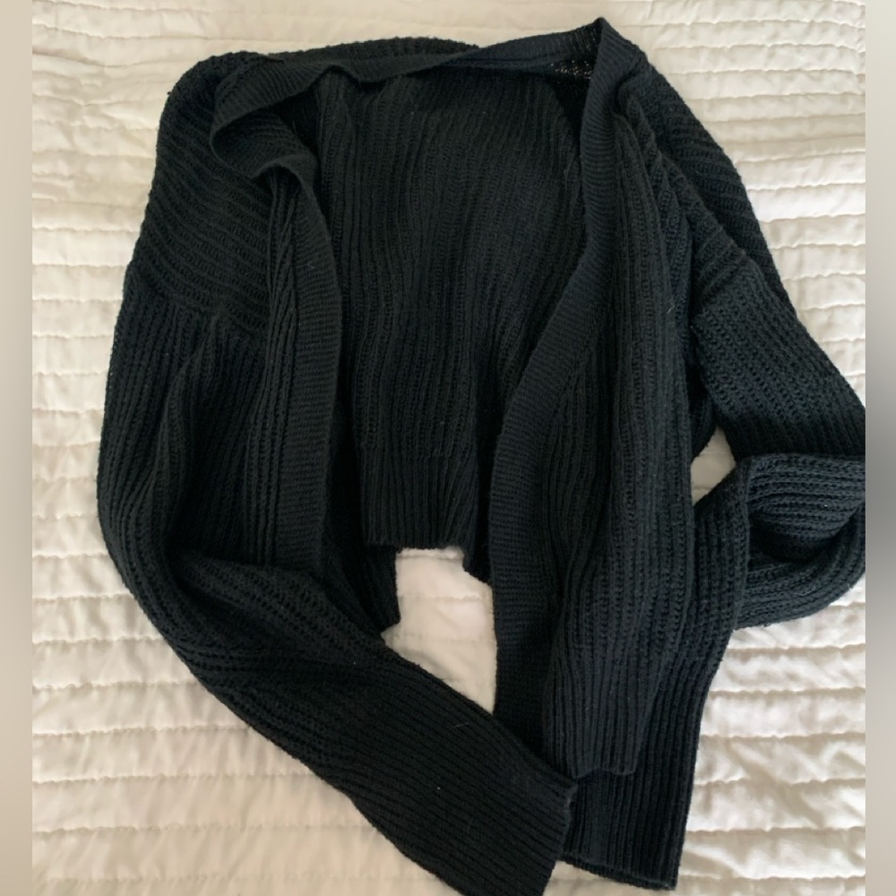 Black cardigan